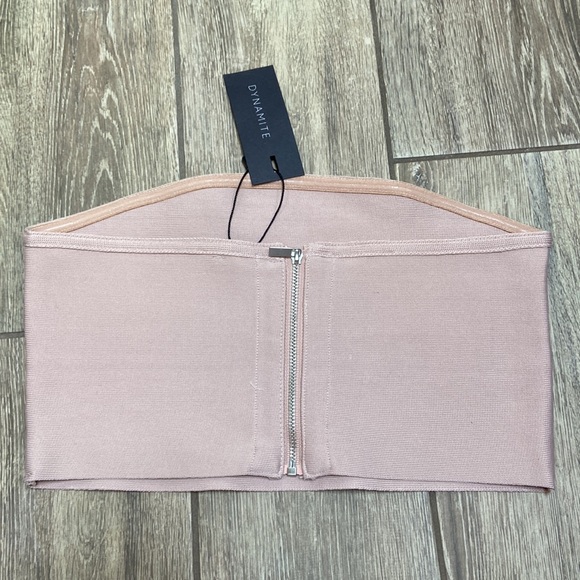 NWT Dynamite Bandeau Tube/Crop Top - Picture 2 of 7